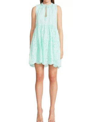 Женское зеленое платье без рукавов на подкладке BB DAKOTA BY STEVE MADDEN Fit + Flare XS