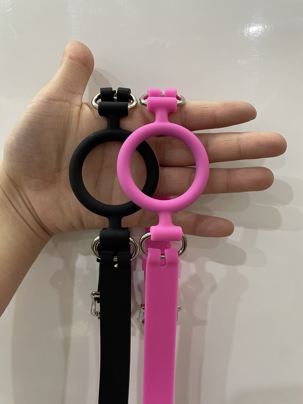 Silicone Open Mouth Gag Bondage Restraints O Ring Gag Plug BDSM Slave Roleplay