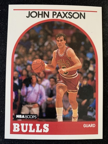 1989-90 Hoops Basketball Card #89 John Paxton Chicago Bulls