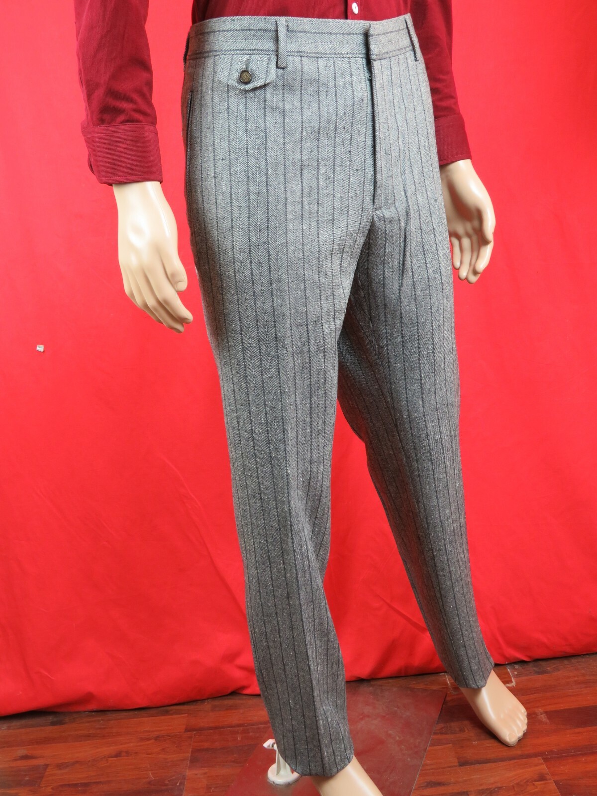 パンツ GUCCI ARCHIVE GRAY WOOL SLACKS Gucci Wool Trousers | Grey | FARFETCH JO