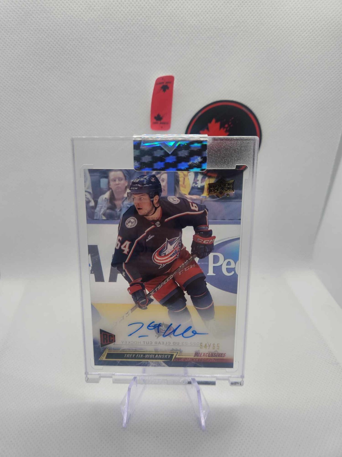 22/23 UD CLEAR CUT TREY FIX-WOLANSKY RC ROOKIE Auto AUTO Exclusives /65