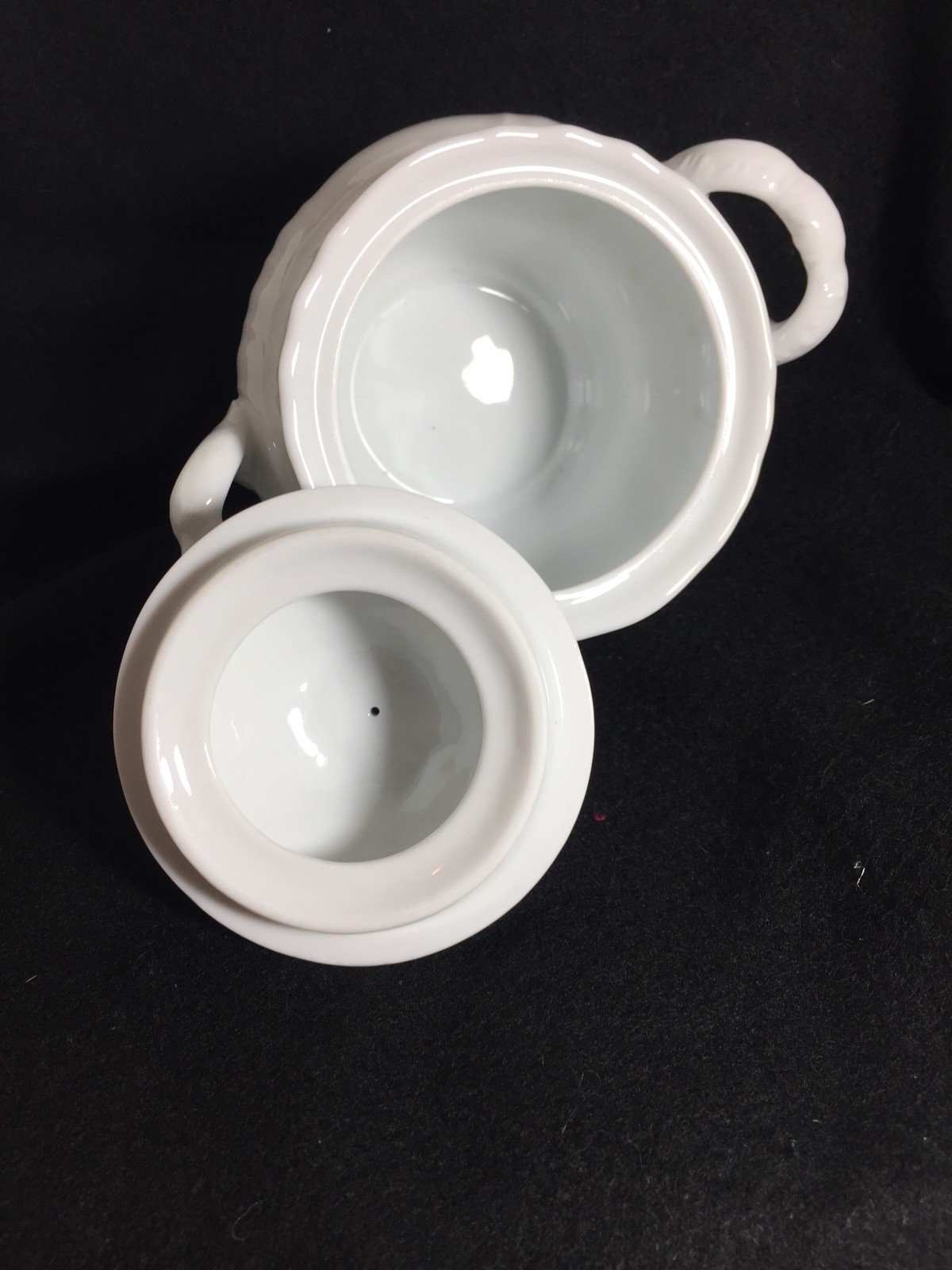 Richard Ginori Sugar Bowl Vecchio White, New, In Box