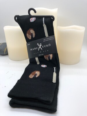New Marc Ecko Mens Pair Of Novelty Crew Socks - Baseball