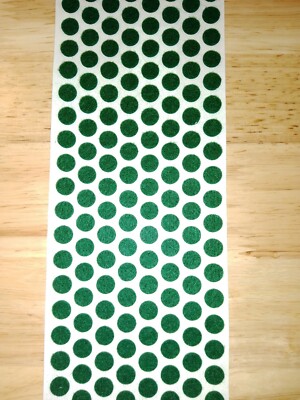 120 3/8'' Green Felt Dots Surface Protector Pad Trophy Cabinet Furniture Crafts