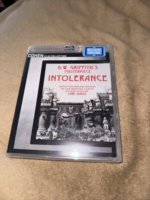 Intolerance (1916) Blu-ray Edition US Release w/White Case Brand NEW Sealed
