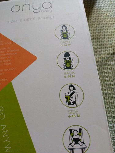 Baby Carrier Onya Cruiser Soft Baby Carrier Front & Backpack Gray /Orange