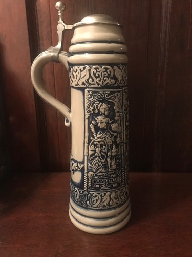 German Beer Stein, Julias Cesar/Carlvs Gros Alexander