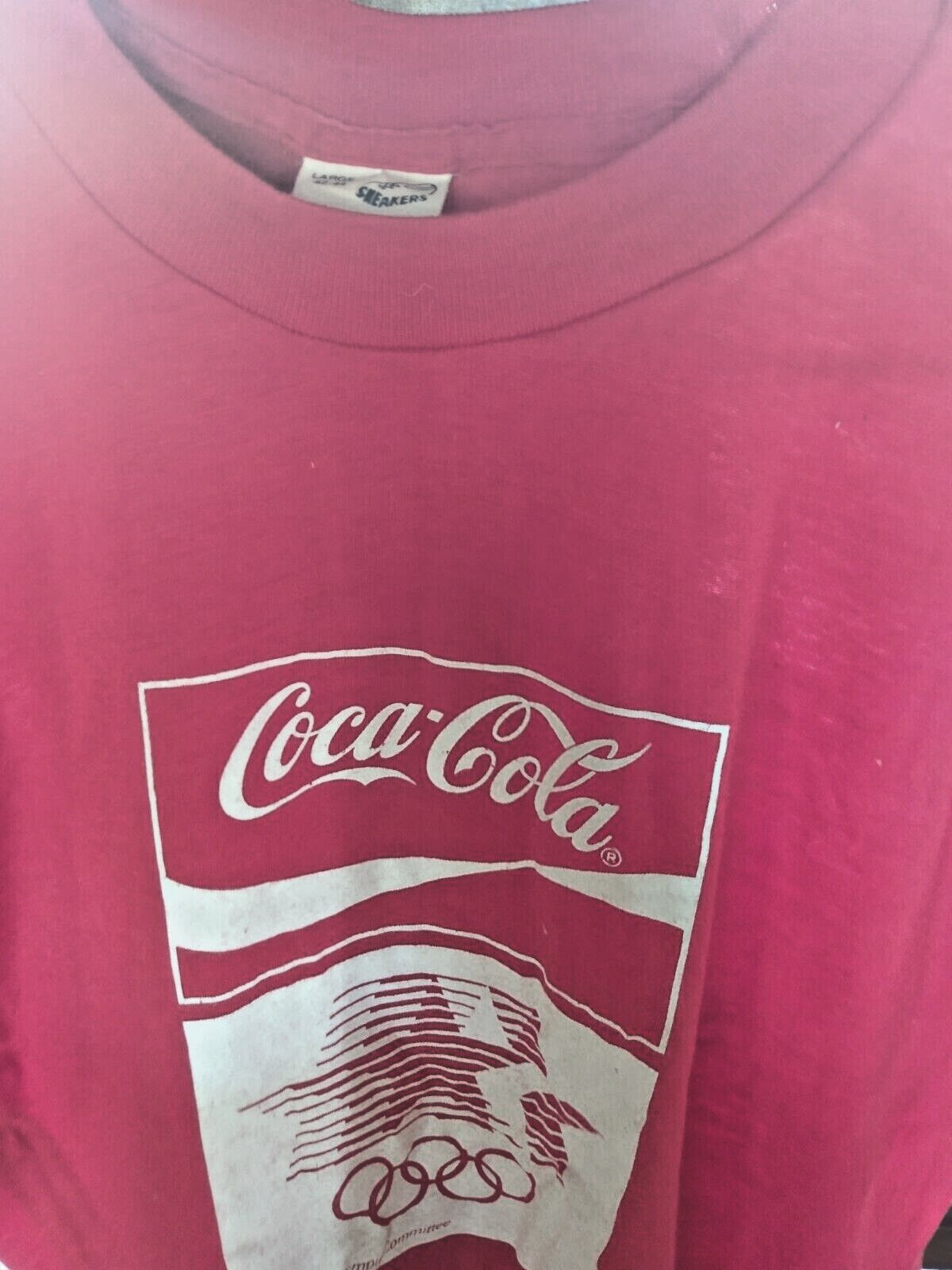 Vintage 1980 COCA-COLA L.A. California OLYMPICS T-shirt Coke