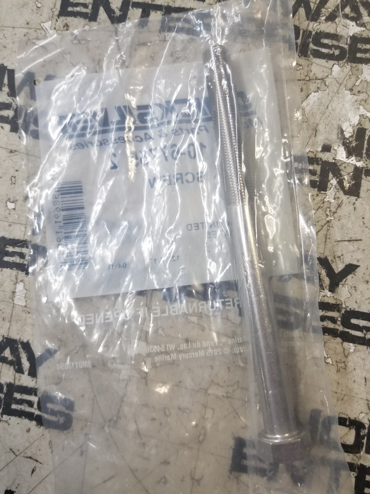 lot of 4pc - QUICKSILVER  10-67755-2 BOLT SCREW - Picture 2 of 2