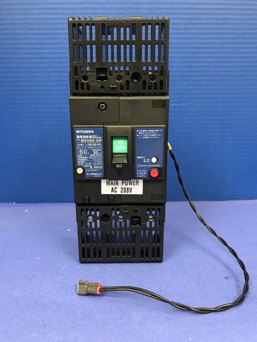 Mitsubishi Circuit Breaker NV100-SP  3 Pole, 60A, 100/200/415 VAC, Used
