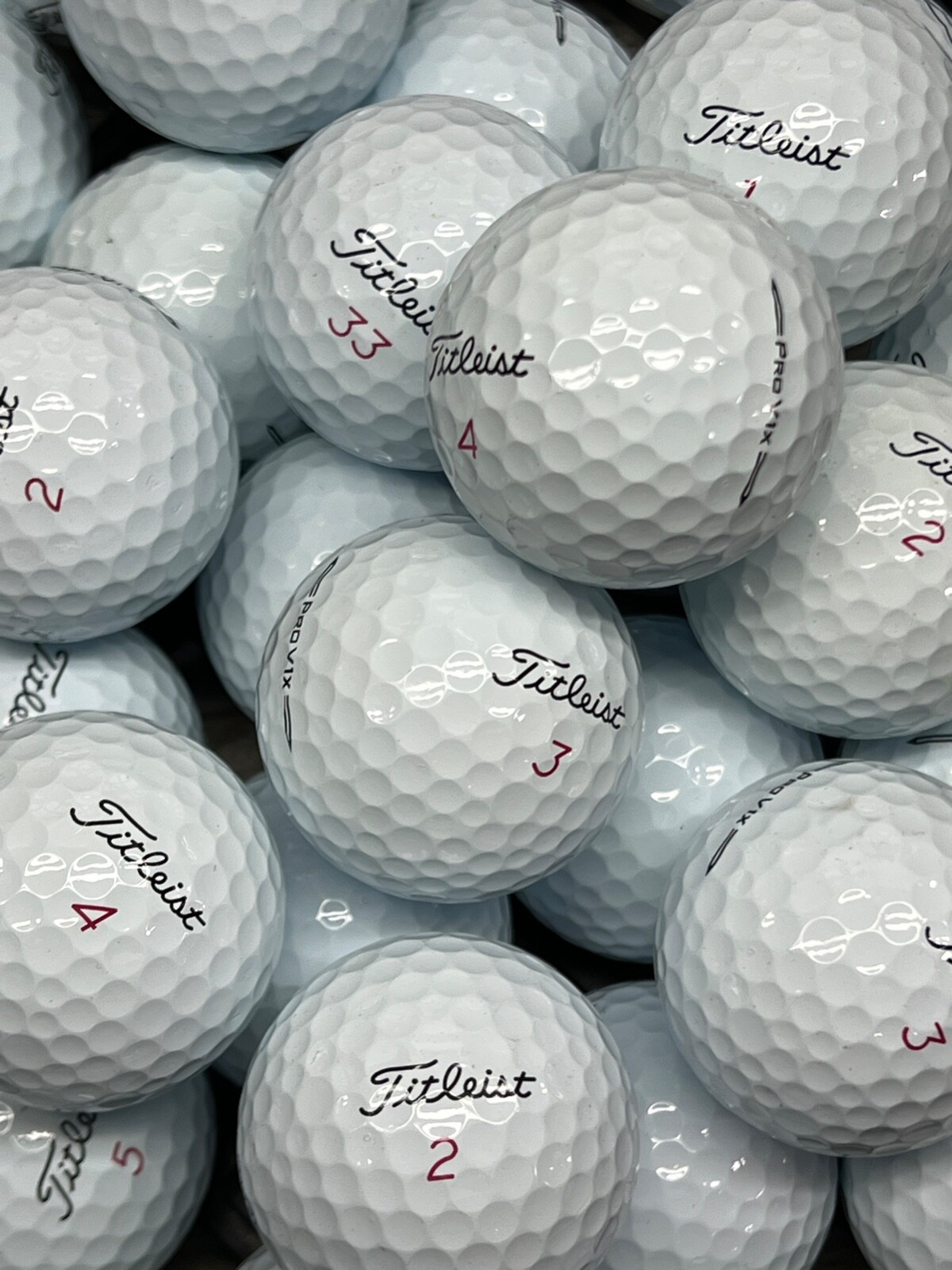 24 Titleist Pro V1x 2023-2024 Used Golf Balls Pro V1 X - 5A