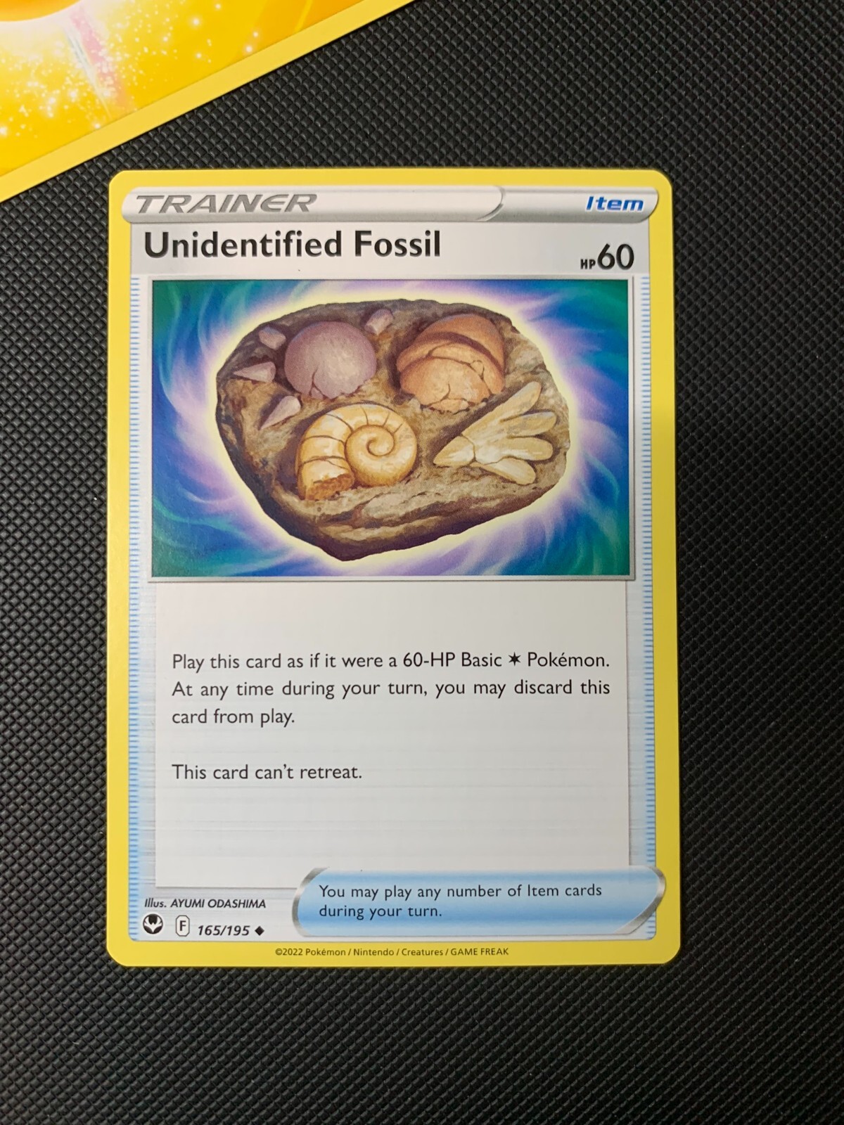 NM Pokémon TCG Unidentified Fossil Silver Tempest 165/195 Regular
