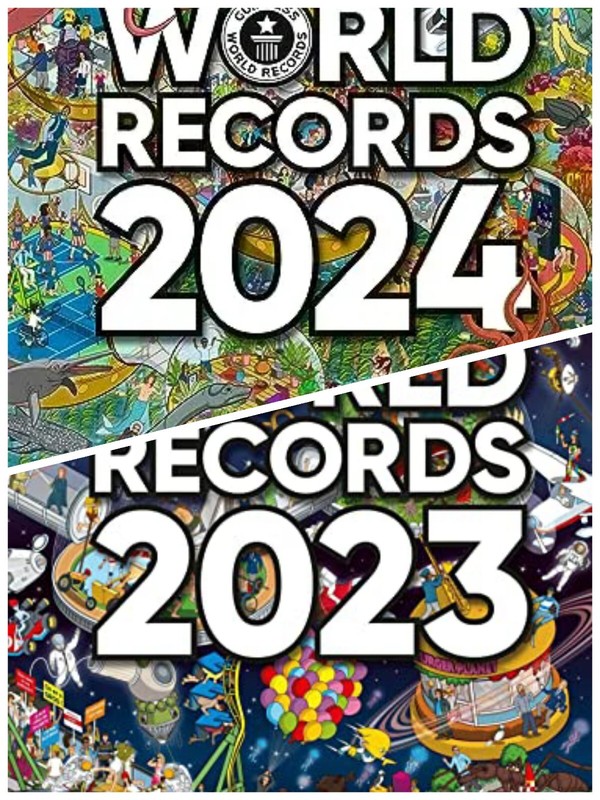 Lot 2 Livres Guinness World Records 2023 + 2024 (Les 2 Neufs) Version FranÃ§Aise