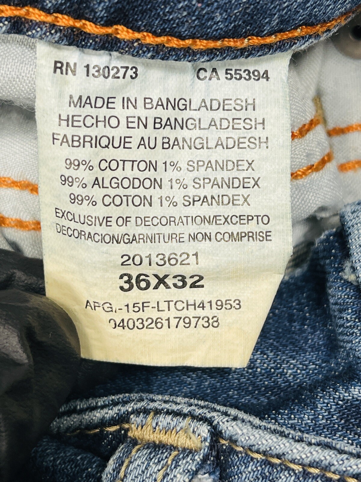 Lee Jeans Mens 36x32 Modern Series 