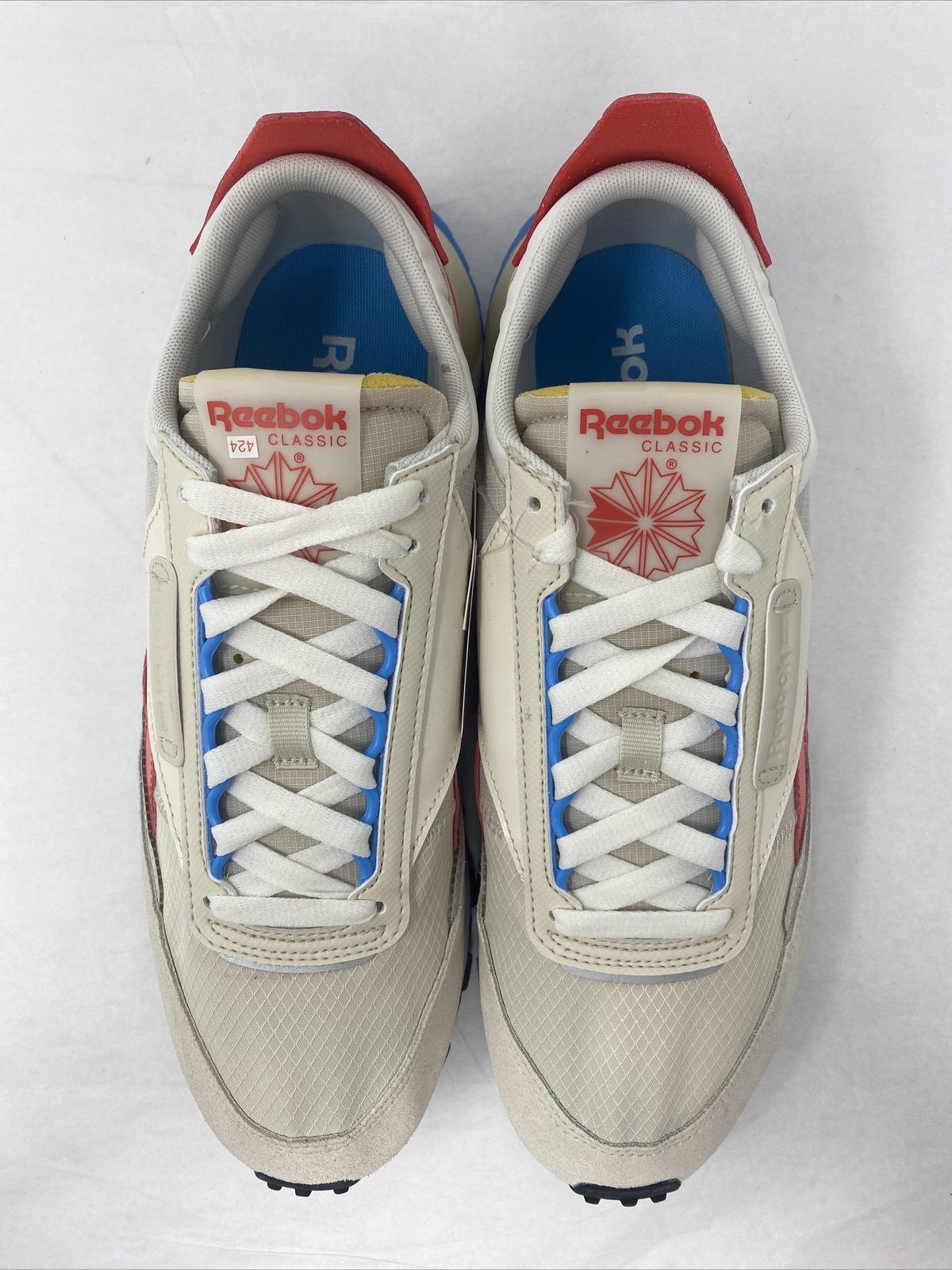 Reebok Unisex Classic Legacy Casual Shoe Chalk/Red/Blue Size 9M US : купить  с доставкой из США, цена 8 087 руб - (284368947545)