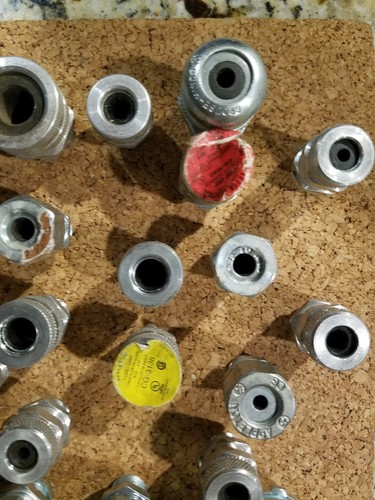 Huge Lot of Mixed Appleton Electric Cord Grip Liquid Tight Cord Fittings.