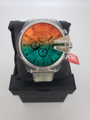 Diesel transparent watch deals