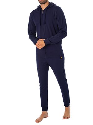 

Мужской комплект для отдыха Lyle - Scott Earl на молнии с капюшоном, синий, LG1809V-X058