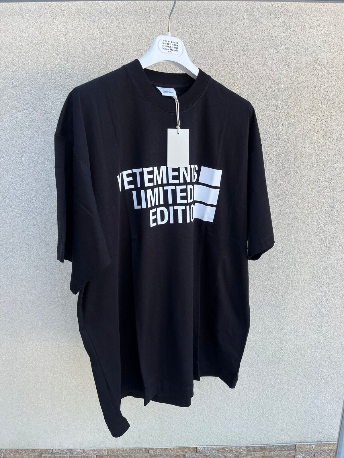Vetements , Big Logo Limited Edition T-Shirt in Black , BNWT Vetements , Big Logo Limited Edition T-Shirt in Black , BNWT