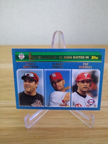 2002 Topps NL RBI League Leaders Albert Pujols/Lance Berkman