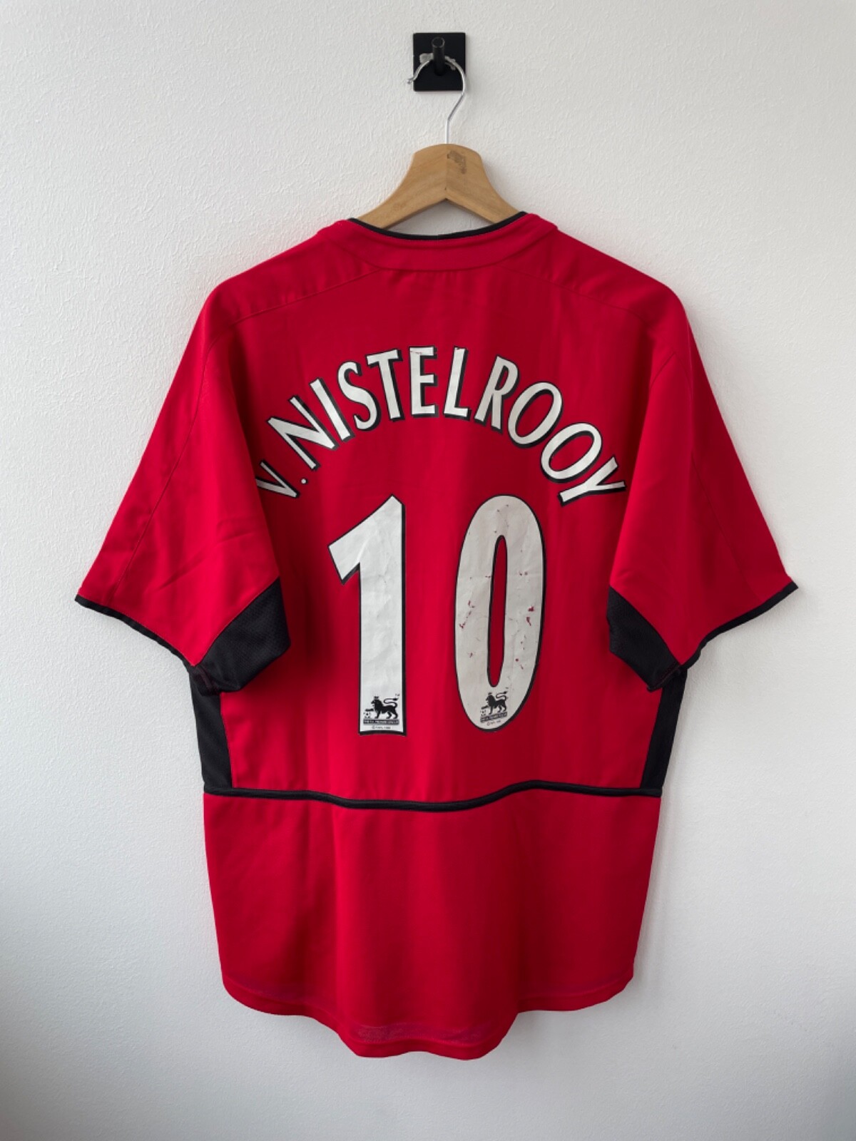 ウェア Nike Manchester United V. Nistelrooy 10 MANCHESTER UNITED 2002-2004 HOME FOOTBALL SHIRT SOCCER