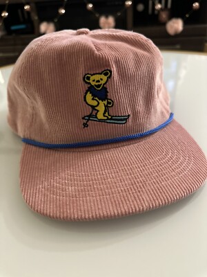  NEW! Grateful Dead x TGR Ski Bear Snapback PINK 