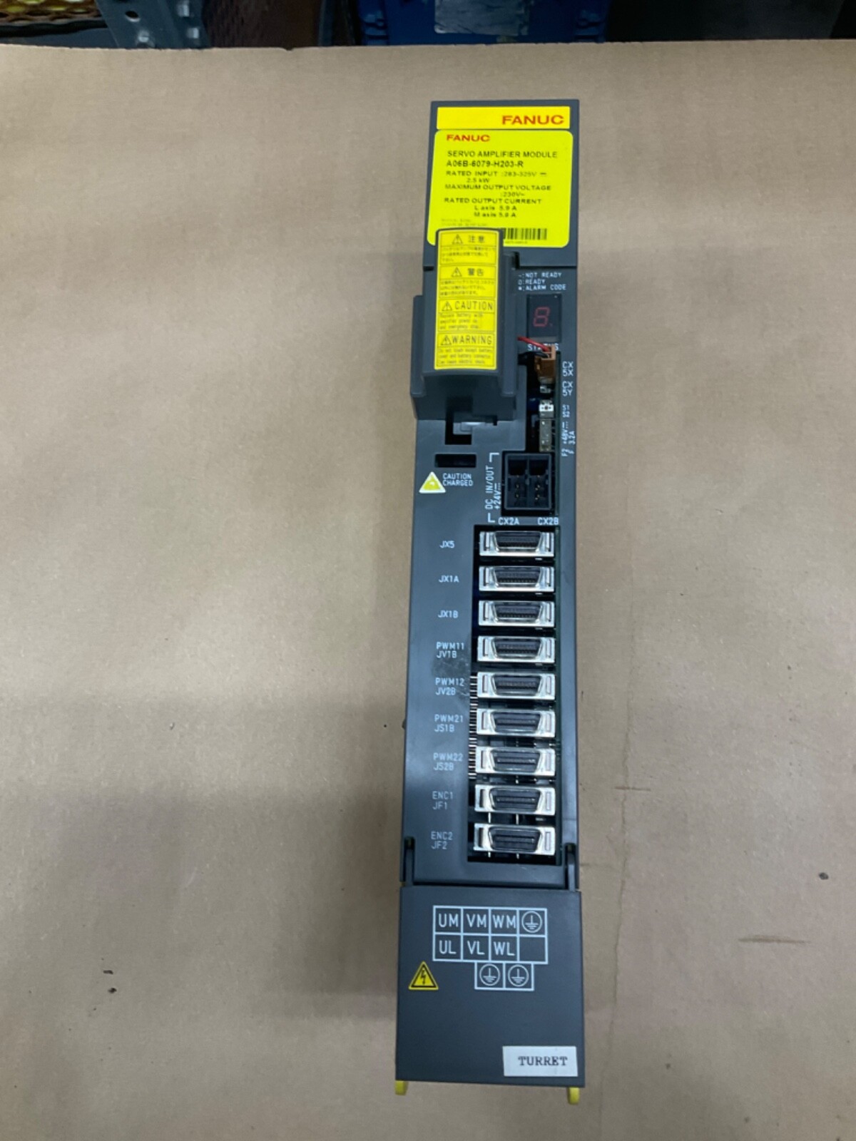 FANUC A06B-6079-H203-R SERVO AMPLIFIER MODULE 2.5kw FANUC A06B-6079-H203-R SERVO AMPLIFIER MODULE 2.5kw