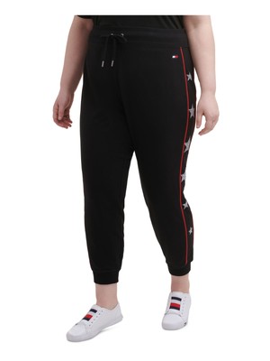 

TOMMY HILFIGER SPORT Женские брюки-джоггеры с черным галстуком плюс, Черный, TP07901X