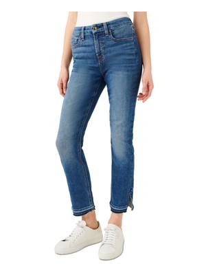 

Женские синие джинсовые утягивающие прямые джинсы Jen 7 By 7 For All Mankind, Синий, 7G031330