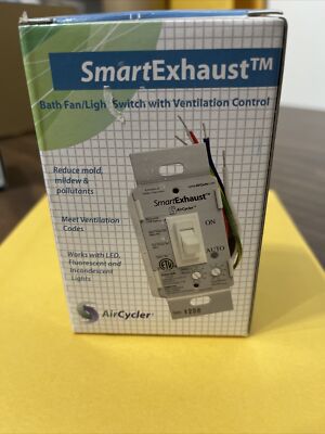 Aircycler Smart Exhaust Bathroom Fan Light Switch Ventilation White - SE1-W