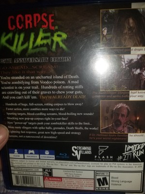 Corpse killer limited run game 25th anniversary. 