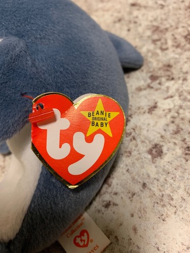 Ty Beanie Babies Echo The Dolphin With Waves The Orca Tags Rare Error