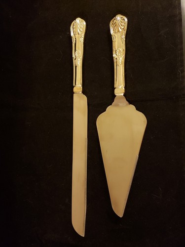 Sheridan Silverplated Cake and Knife Set NIB