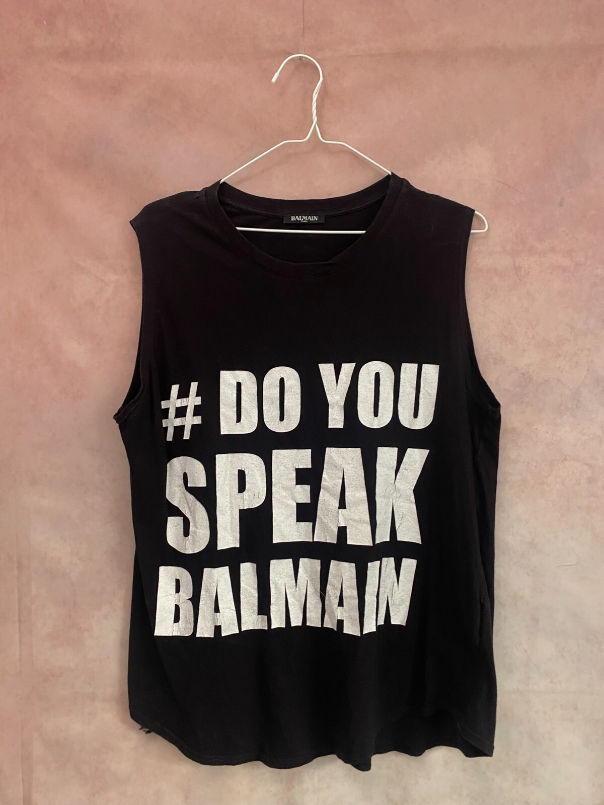 BALMAIN タンクトップ ブラック 34 Balmain Paris tank top black black - Women | BALMAIN