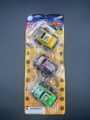 Garage Club Off-Road Pull Plastic Back Cars (BRAND NEW SEALED)