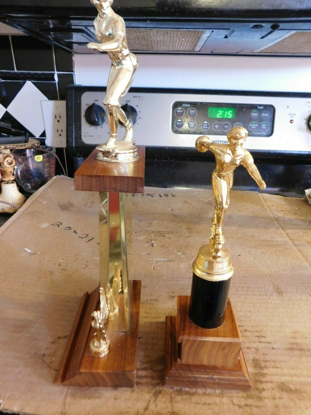 PAIR OF MID-CENTURY BOWLING TROPHIES  GROUP #9