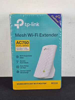 TP-Link WiFi Extender with Ethernet Port Dual Band 5GHz/2.4GHz