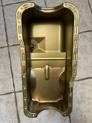 Milodon 30730 Oil Pan Steel Gold Iridited 5 qt. Ford