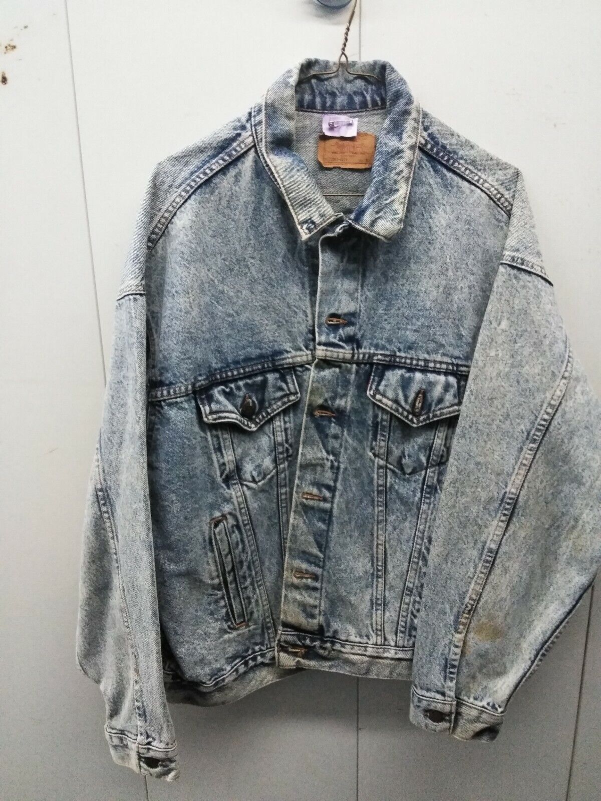 Vintage Levis 70507-0219 Acid Wash Denim Trucker Jacket Mens Vintage Levis 70507-0219 Acid Wash Denim Trucker Jacket Mens