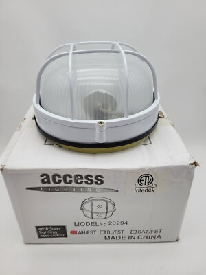 Access Lighting 20294	Outdoor Light 110/130V 7'' Nauticus Collection White NOS