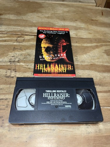 Hellraiser Inferno VHS DEMO TAPE Promo SCREENER Clive Barker