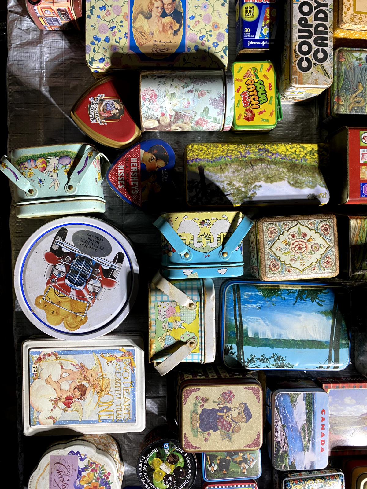 VINTAGE SMALL & MEDIUM ADVERTISING TINS CANISTERS ***YOU PICK***