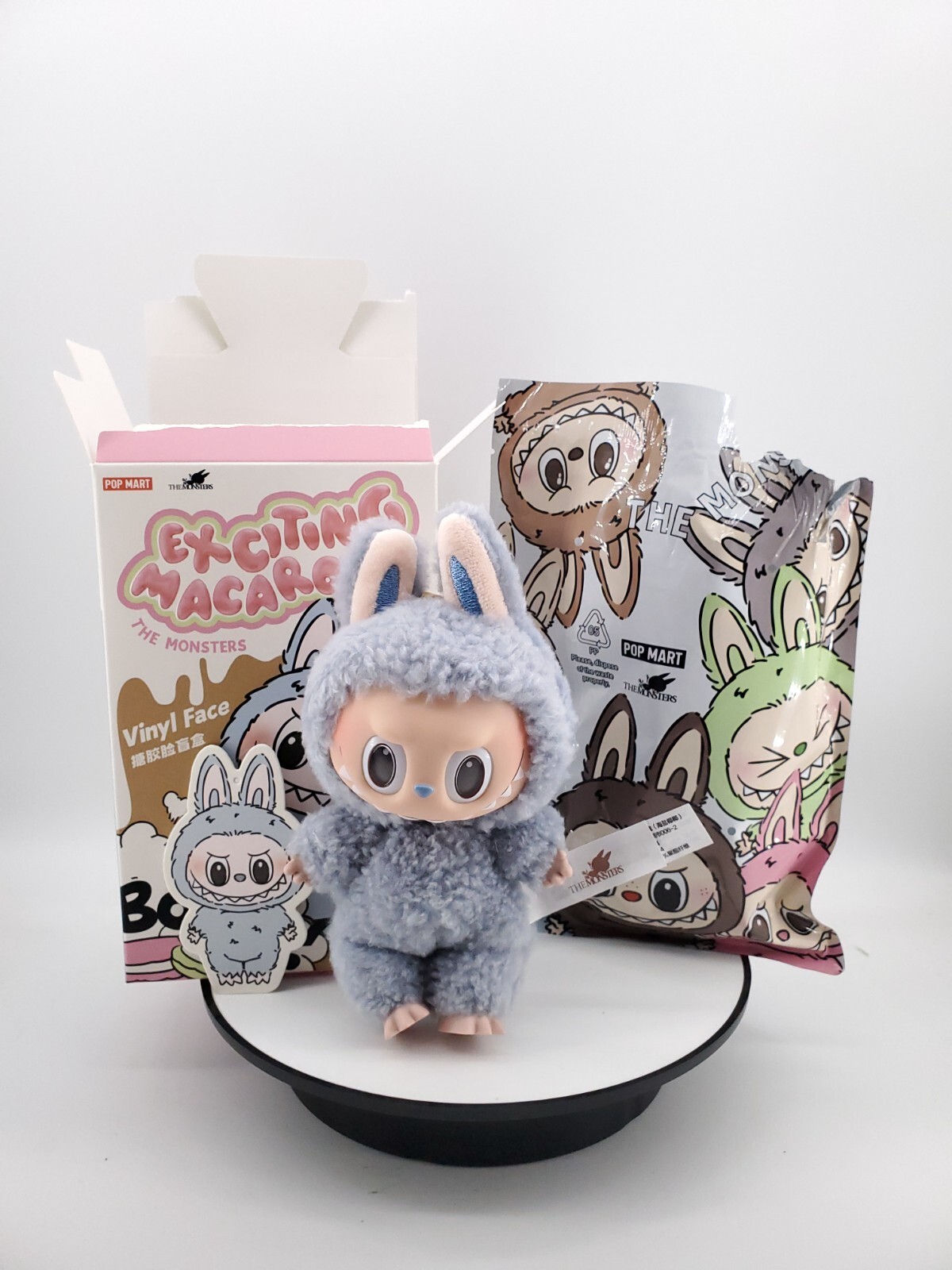 ぬいぐるみ Labubu Exciting Macaron Sea Salt Coconut Labubu Macaron Sea Salt Coconut Plush Toy in Sealed Box