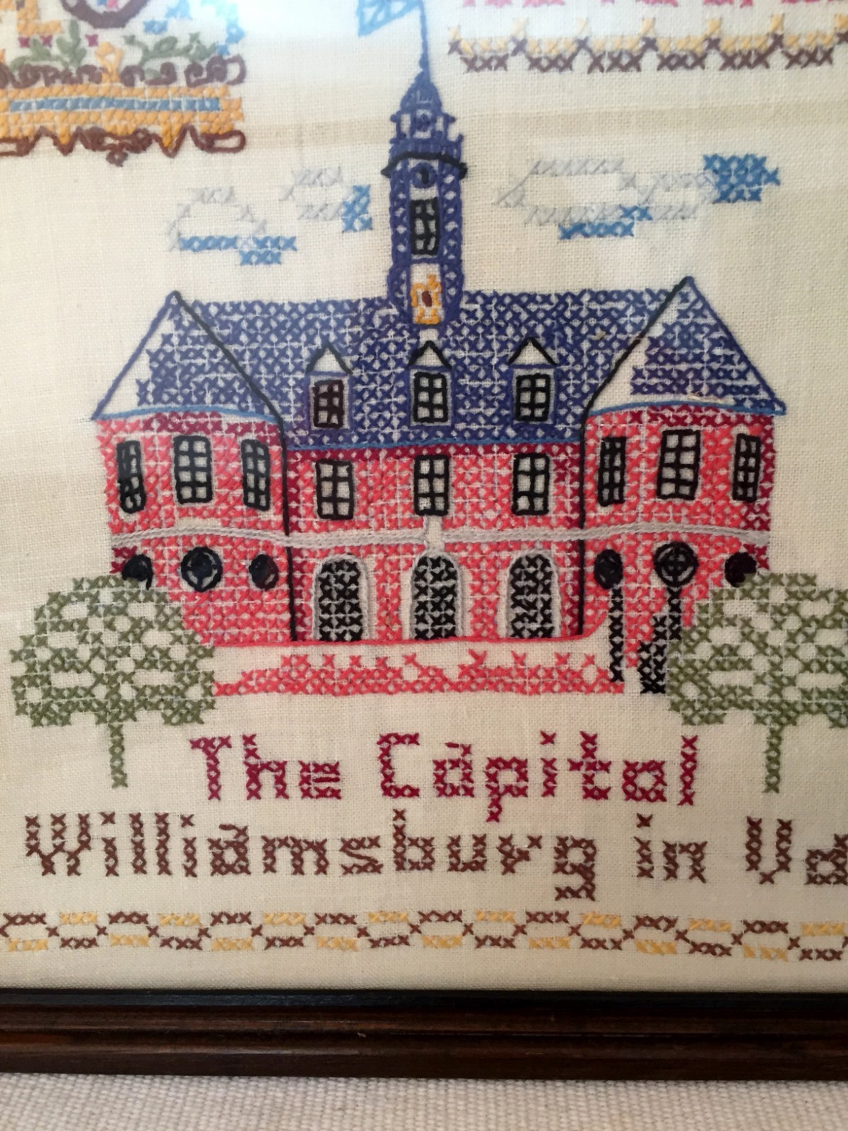 Vtg CROSS STITCH SAMPLER 15