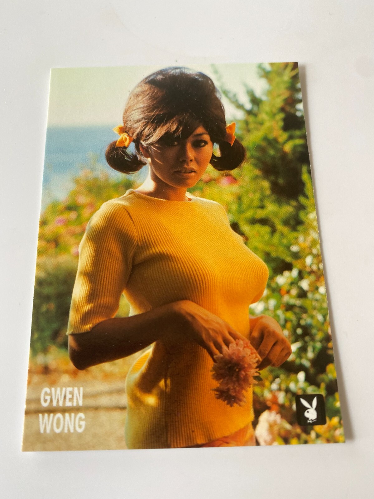 1995 Playboy Centerfold Collector Card April 1967 #41 Gwen