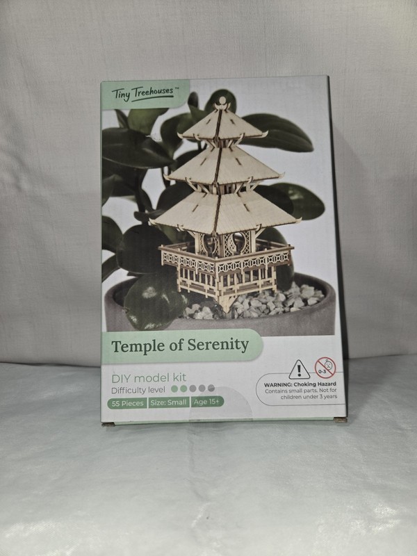 Creators Emporium Tiny Treehouses DIY Wooden with Lights Miniature House