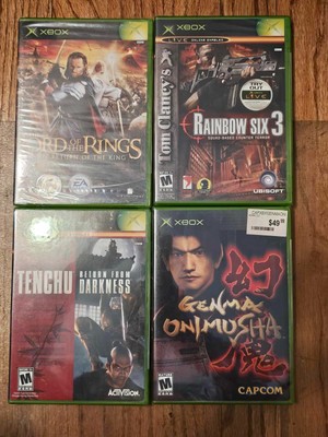 3x NEW Vintage SEALED Genma Onimusha Tenchu Rainbow Six 3 Lord OF the Rings ROTK