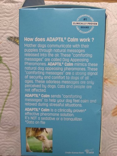 (1)CEVA ADAPTIL Calm DIFFUSER for DOGS 30 Day Starter Kit Exp. 10/2020 NEW