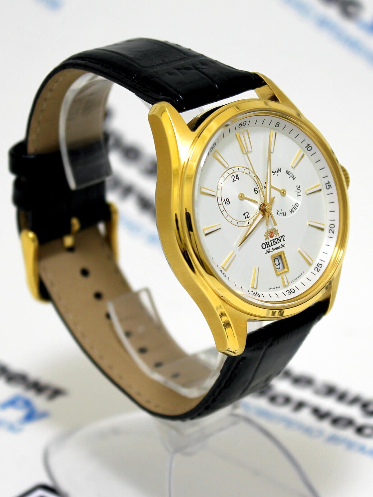 Pre-owned Orient Multi-eyes Automatic Watch Day Date White Dial Et0r004w Made In Japan