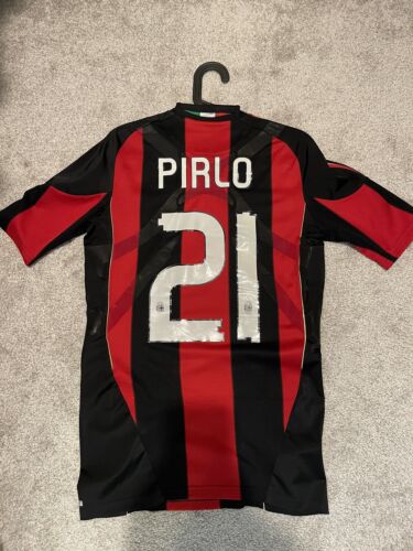 2010-11 AC Milan Home No.21 Pirlo Authentic AC Milan Techfit 2010-11 AC Milan Home No.21 Pirlo Authentic AC Milan Techfit